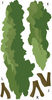Large Acacia Tree Decal, Safari Nursery Decals, Repositionable Fabric Decals - Wall Dressed Up