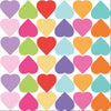 72 Sweet Confetti Patterned and Solid Heart Wall Decals, Eco-Friendly Removable - Wall Dressed Up