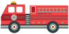 Large 4ft Fire Engine Wall Decals, Firetruck Decal Eco-Friendly Matte Fabric Decal - Wall Dressed Up