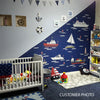 Nautical Wall Decals, Boat Wall Decals, Sailboat and Ship Wall Stickers and Ocean Waves, Nursery Decals, Matte Removable Kids Wall Decals - Wall Dressed Up