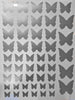 50 Metallic Gold or Silver Butterfly Wall Decals - Wall Dressed Up