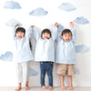 Blue Watercolor Cloud Wall Decals, Cloud Wall Stickers, Nursery Wall Decor, Wall Dressed Up