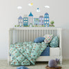 Town Wall Decals, Cityscape Wall Stickers, Gender Neutral Wall Decals, Nursery Wall Decor