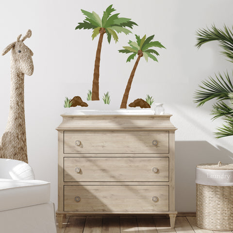 palm tree wall decals, nursery decor