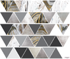 45 Modern Gold Gray Marble Decals and 6 Metallic Gold Vinyl Triangle Decals - Wall Dressed Up