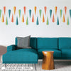 geometric wall art decals, Mid Century Modern wall decals
