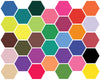 Wall Decals Hexagons 32 Mod Multi-color Solid Honeycomb Wall Decals - Wall Dressed Up