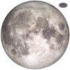 24" Moon in Space Wall Decal, Fabric Repositionable Matte Poster Decal - Wall Dressed Up
