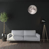 24" Moon in Space Wall Decal, Fabric Repositionable Matte Poster Decal - Wall Dressed Up