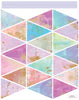 Bunting Flag Wall Decals, Watercolor and Gold Fabric Eco-Friendly Decals - Wall Dressed Up
