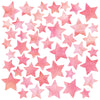 Multisized Watercolor Pink Star Wall Decals, Nursery Wall Decor, Star Wall Stickers, Eco Friendly Fabric Wall Decals
