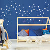55 Metallic Silver or Gold Five - Point Star Vinyl Wall Decals  (multi sized) - Wall Dressed Up