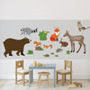 Large Woodland Animal Wall Decals, Eco-Friendly Peel and Stick Fabric Wall Stickers - Wall Dressed Up