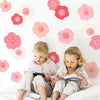 Anemone Flower Wall Decals, Flower Wall Stickers, Anemone Wall Stickers, Nursery Wall Decals, Peel and Stick Removable Wall Decals