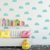 Wall Decals, Clouds 25 Metallic or VInyl Cloud Decals, Peel and Stick, Removable Wall Stickers - Wall Dressed Up