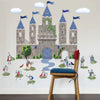 Large Medieval Castle Wall Decal with Knight Decals, Removable Wall Stickers - Wall Dressed Up