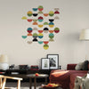 Mid Century Modern Semi Circle Wall Decals, Reusable Geometric Wall Stickers - Wall Dressed Up