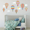 Hot Air Balloons & Cloud Wall Decals, Nursery Wall Decals, Balloon Wall Stickers, Col 4 - Wall Dressed Up