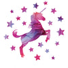Unicorn Wall Decal, Horse Decal, Star Decals, Eco-Friendly Fabric Wall Stickers - Wall Dressed Up
