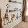 Large Safari Animal Wall Decals, Nursery Decals, Jungle Wall Stickers