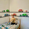 Wall Decals Garbage Trucks & Recycling Trucks with Straight Gray Road - Wall Dressed Up