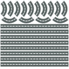 Unisex Busy Town Decals, Girls and Boys Town Decals w/ Adventure Cars plus 30 ft Straight and Curved Gray & White Road Wall Stickers