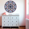 Purple Teal Boho Mandala Fabric Wall Decal in 24" or 36" - Wall Dressed Up