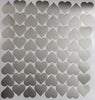 64 Metallic Silver or Gold Heart Vinyl Wall Decals, Heart Wall Stickers - Wall Dressed Up