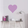 Large Metallic Gold or Silver Heart Vinyl Wall Decal - Wall Dressed Up