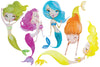 Playful Water Mermaids Fabric Wall Decals - Wall Dressed Up