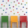 Modern Multicolor 4" Polka Dot Wall Decals, Removable and Reusable - Wall Dressed Up