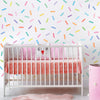 Pastel Rainbow Sprinkles Wall Stickers Confetti Wall Decals Sprinkle Wall Decals Rainbow Nursery Decals Eco Friendly Removable Wall Stickers - Wall Dressed Up