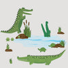 Crocodile Wall Decals, Turtle Wall Decals, Frog Wall Decals, Pond Animal Wall Decals, Eco Friendly Kids Wall Stickers