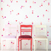 Mini Triangle Wall Decals, Ombre Millennial Pink Orange Matte Decals - Wall Dressed Up