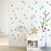 Rainbow Raindrop Wall Decals, Nursery Wall Decals, Multicolor Raindrop Decals - Wall Dressed Up