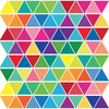 96 Mini Rainbow Triangle Wall Decals, Eco-Friendly Fabric Wall Stickers - Wall Dressed Up