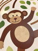 Safari Animals and Monkey Wall Decals, Jungle Animal Wall Stickers, Nursery Wall Decals, Peel and Stick Repositionable Fabric Decals - Wall Dressed Up