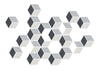 Modern Geometric Wall Decals, Optical Illusion in Grays - Wall Dressed Up