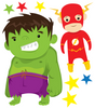 Superhero Wall Decals Superhero Kids Fabric Eco-friendly Repositionable Superhero Decals