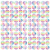 Watercolor Rainbow Dots 2" Polka Dot Decals, 121 Fabric Wall Decals, Nursery Decor, Eco-Friendly Peel and Stick Fabric Decals.