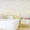 Metallic Dots Wall Decals 120 Silver or Gold Decals 2 inch Polka Dot Vinyl Wall Stickers - Wall Dressed Up