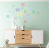 A-Z Pastel Alphabet ABC's Fabric Wall Decals - Wall Dressed Up
