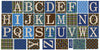 Alphabet Blocks in Blue, Green and Brown Wall Decals, Eco-Friendly Removable Wall Stickers - Wall Dressed Up