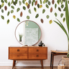 Leaf Wall Decals, Botanical Leaves Wall Decals, Autumn Leaves, Fall Leaves Wall Stickers, Repositionable and Reusable