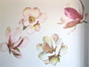 Large Magnolia Decals Flower Wall Decals, Eco-Friendly, Flower Wall Stickers - Wall Dressed Up