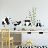 Panda Wall Decals and Bamboo Decals, Nursery Wall Stickers, Animal Wall Decals, Eco Friendly Removable Wall Stickers - Wall Dressed Up