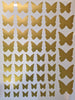 50 Metallic Gold or Silver Butterfly Wall Decals - Wall Dressed Up