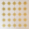 25 Gold or Silver Metallic 4" Eight Point Star Vinyl Wall Decals - Wall Dressed Up