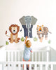 Large Safari Animal Wall Decals, Nursery Decals, Jungle Wall Stickers