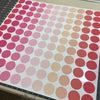 Mini 2" Millennial Pink Orange Polka Dot Wall Decals, Reusable Decals - Wall Dressed Up